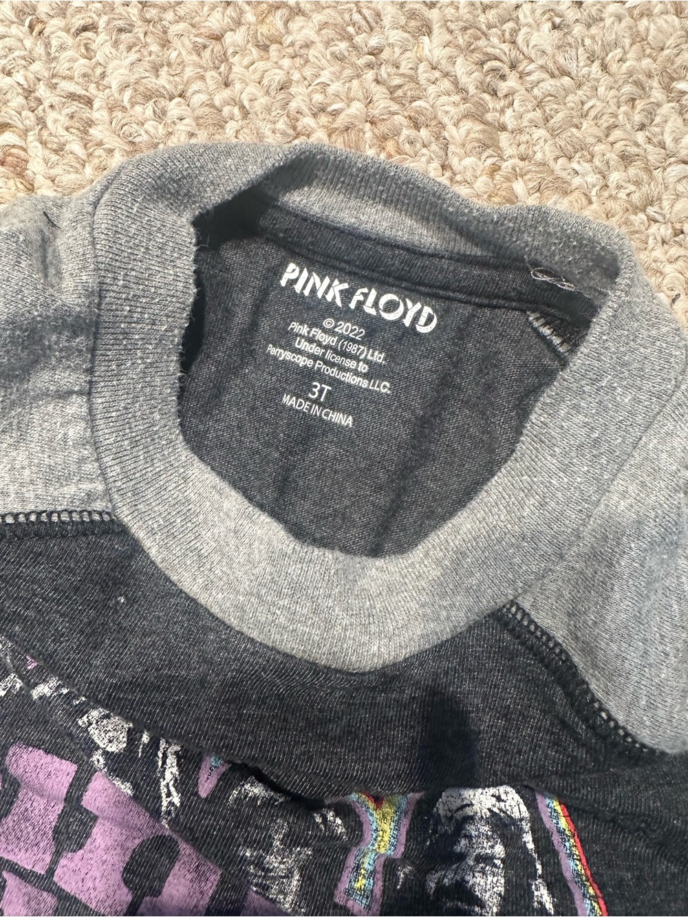 Toddler Pink Floyd Band Raglan Tee - Picture 5 of 5